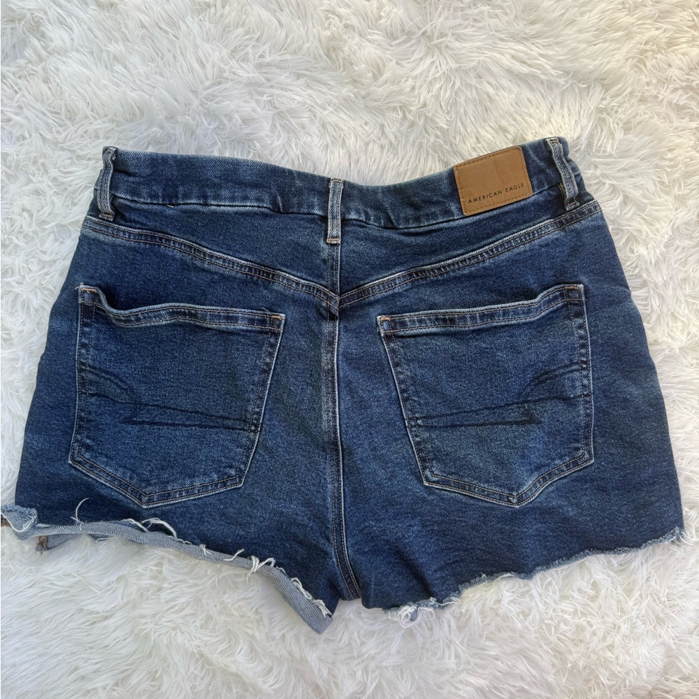 American Eagle Outfitters Dark Blue Jean Shorts - Picture 2 of 4